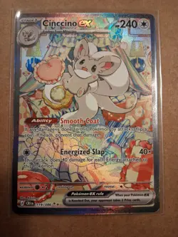 Pokemon TCG Cinccino Ex 119/86 SIR Chaos Rising (Great Centering) - Image 4