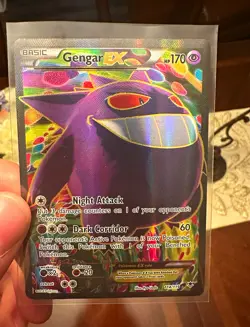Pokemon Gengar EX 114/119 XY Phantom Forces Full Art Holo Ultra Rare 170 HP - Image 1