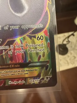 Pokemon Gengar EX 114/119 XY Phantom Forces Full Art Holo Ultra Rare 170 HP - Image 4