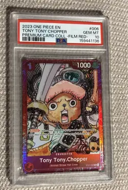 2023 One Piece Premium Collection Film Red Tony Tony Chopper #ST01-006 PSA 10 - Image 1
