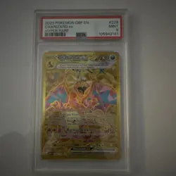 Pokemon TCG Charizard ex 228/197 Obsidian Flames Hyper Rare Holo PSA 9 EN - Image 1