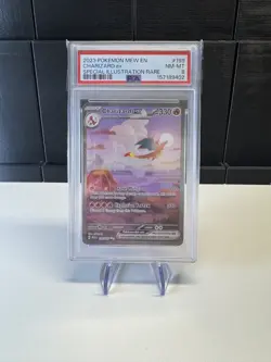 2023 Pokemon 151 Charizard ex SIR Special Illustration Rare 199/165 EN PSA 8 - Image 1