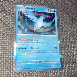 Pokemon TCG Articuno Holo Rare Card 144/165 Scarlet & Violet 151 Series - Image 1