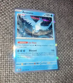 Pokemon TCG Articuno Holo Rare Card 144/165 Scarlet & Violet 151 Series - Image 2