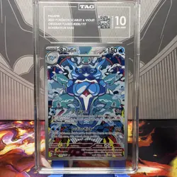 Pokemon TCG Palafin 200/197 SV03 Obsidian Flames Illustration Rare Holo TAG 10 - Image 1