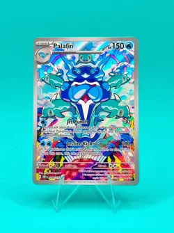Palafin 200/197 SV03: Obsidian Flames Illustration Rare Holo Pokemon Card NM - Image 1