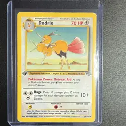 Pokemon TCG Dodrio Jungle 34/64 Regular Uncommon 1st Edition EN 1999 70HP - Image 3