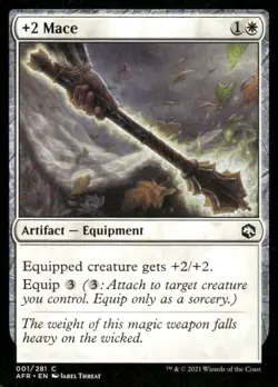 +2 Mace 001/281 AFR MTG Magic the Gathering card - Image 1