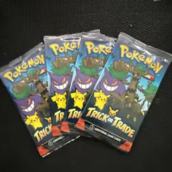 6 Packs Pokemon TCG Trick or Trade Booster Packs 2024 Halloween Card Lot Bundle - Image 1