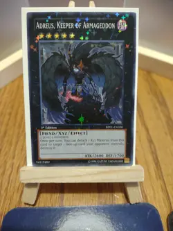 Yu-Gi-Oh Card Adreus, Keeper of Armageddon BP01-EN030 Starfoil Rare 1st Edition - Image 1