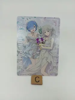 Emilia & Rem Re:ZERO Promo UAPR/REZ-AP01 Action Point Card Union Arena JP/B2 - Image 2