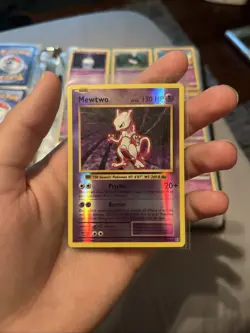 Mewtwo Pokemon Trading Card Holo Rare Psychic Type 130 HP Extreme NM - Image 1