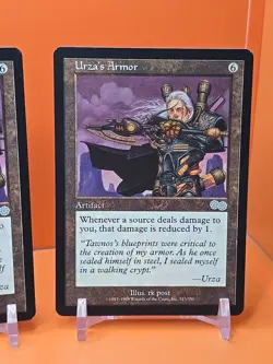 🟤🟤🟤 (4) 1998 MAGIC THE GATHERING URZA'S SAGA URZA'S ARMOR #313 PLAYED 🟤🟤🟤 - Image 5