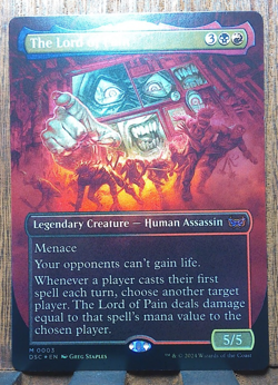 MTG The Lord of Pain ( FOIL Borderless ) Commander Duskmourn: House of Horror NM - Image 2