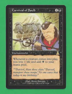 1999 Magic the Gathering - Carnival of Souls - Urza's Destiny MTG - Image 1
