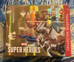 New Sealed MTG Magic The Gathering Marvel Super Heroes Collector Booster Box - Image 1