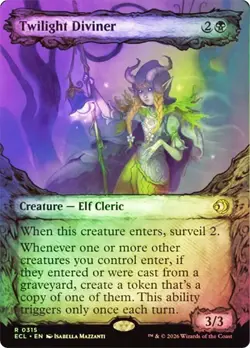 Twilight Diviner Foil Showcase Lorwyn Eclipsed NM MTG - Image 1