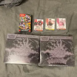 Pokemon Pitch Black 2x Elite Trainer Box ETB and Booster Bundle - 1 ETB has dent - Image 1