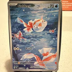 ​Pokemon Goldeen 087/084 Pitch Black Illustration Rare Full Art Holo NM - Image 1