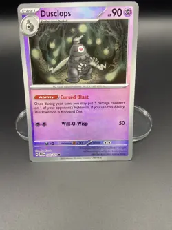 DUSCLOPS (MASTER BALL PATTERN) 036/131 PRISMATIC EVOLUTIONS Pokemon Holo NM - Image 1