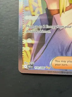 Pokemon TCG N's Plan 170/086 SV Black Bolt SIR Holo Full Art EN - Image 5