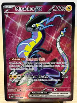 Scarlet & Violet Miraidon ex 227/198 Ultra Rare Pokemon NM/M - Image 1