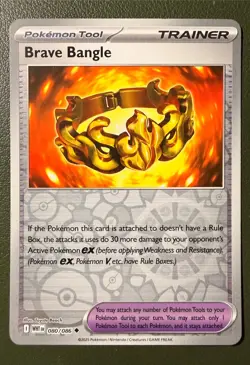 Pokemon TCG Brave Bangle 80/86 White Flare SV10.5 Reverse Holo NM - Image 1
