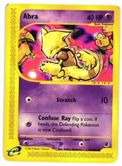 Pokemon TCG Abra 93/165 Expedition Base Set VLP - Image 1