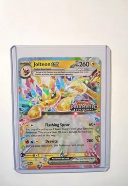 Jolteon EX Prismatic Evolutions Stamped Promo Card 030/131 Surprise Box Sealed - Image 1