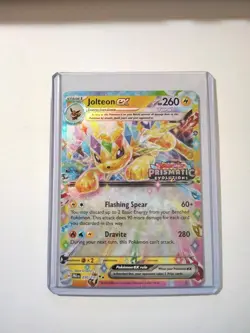 Jolteon EX Prismatic Evolutions Stamped Promo Card 030/131 Surprise Box Sealed - Image 2