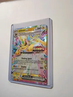 Jolteon EX Prismatic Evolutions Stamped Promo Card 030/131 Surprise Box Sealed - Image 5