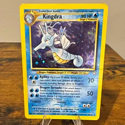 Kingdra 8/111 Neo Genesis Unlimited Holo Rare English 90 HP 2000 Pokemon - Image 1