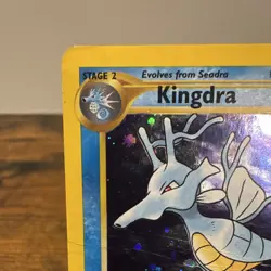 Kingdra 8/111 Neo Genesis Unlimited Holo Rare English 90 HP 2000 Pokemon - Image 2