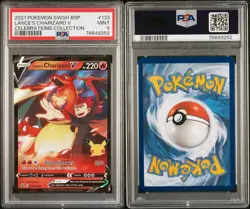2021 Pokemon TCG Lance's Charizard V SWSH133 Holo Promo PSA 9 English - Image 3