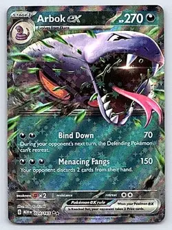 Arbok ex 024/165 Double Rare 151 Pokemon Holo Near Mint - Image 1