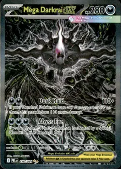 Mega Darkrai ex 116/084 Special Illustration Rare Pitch Black Pokemon Holo NM/M - Image 1