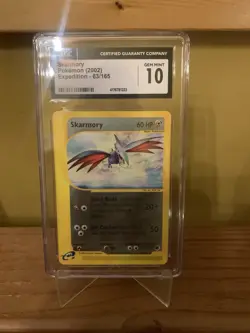 (POP 38) CGC 10 GEM MINT Skarmory Pokemon 63/165 Expedition 63/165 - Image 1