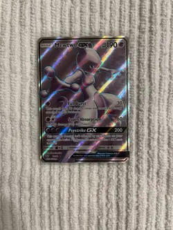 2017 Pokemon Mewtwo GX 72/73 Shining Legends Ultra Rare Full Art Holo NM - Image 1