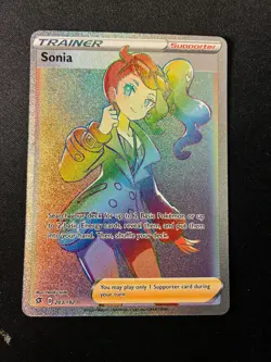 Pokemon Rebel Clash Sonia (Secret) Holofoil Excellent - Image 1