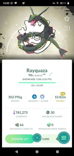 Pokemon Shiny Rayquaza Background Go Fest 2026 - XXL Size (Tr.a.d.e or P.T.C) - Image 1