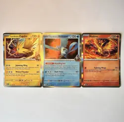 Team Rocket’s Zapdos, Articuno & Moltres Pokemon TCG Holo Lot 3 English - Image 1