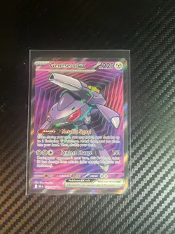 Pokemon TCG Genesect EX Black Bolt Holo Double Rare Card 161/086 NM Condition - Image 1