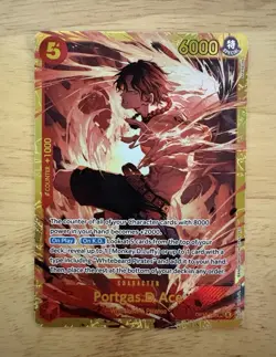 Bandai One Piece Card Game OP16 500 Years: Portgas.D.Ace OP16-118 SEC Rare - Image 1