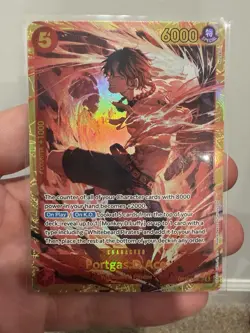 Bandai One Piece Card Game Portgas D. Ace OP16-118 SEC super rare English - Image 1