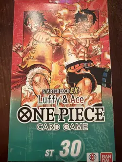 One Piece Card Game ST-30 Starter Deck EX Luffy & Ace TCG English New Sealed - Image 1