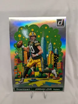 2024 Donruss Jordan Love #5 Downtown - Oversized (5''x7'') Green Bay Packers - Image 1
