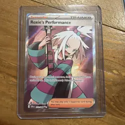 Pokemon TCG Roxie's Performance 112/086 Chaos Rising Full Art Holo NM - Image 1