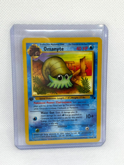 Omanyte Fossil Set 52/62 First Edition Pokemon Trading Card - Image 1