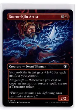 Storm-Kiln Artist (Borderless) 644 Commander Masters Magic: The Gathering NM - Image 1