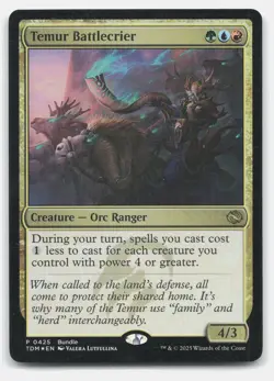 Temur Battlecrier 425 Magic Unique and Miscellaneous Promos Foil... - Image 1